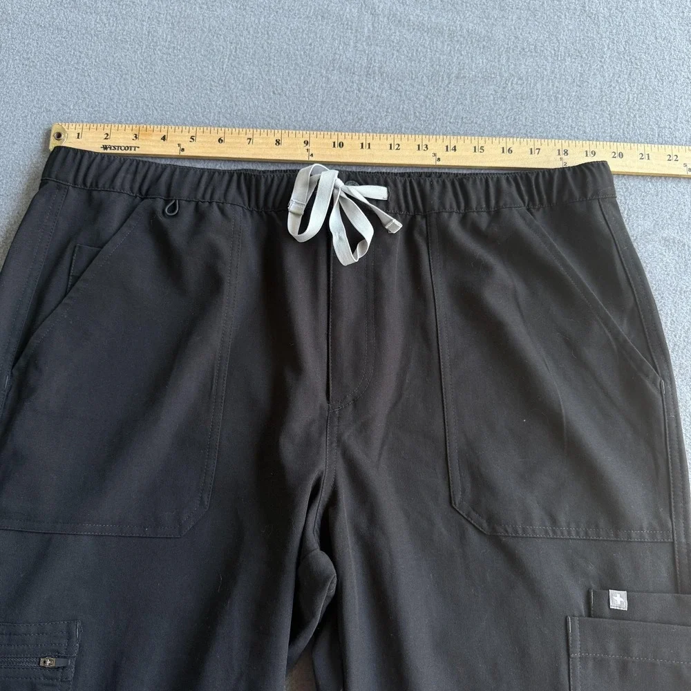 FIGS Pants Mens XL Black Cairo Cargo Scrub Technical Collection Workwear Stretch